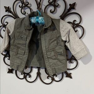OshKosh B'gosh Olive and Gray Kids jacket